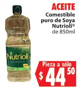 Casa Ley Nutrioli Aceite Comestible Puro de Soya oferta