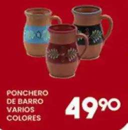 Alsuper Ponchero de barro varios colores oferta