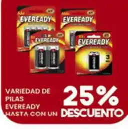 Alsuper Eveready pilas oferta
