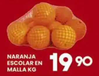 Alsuper naranja escolar en malla oferta