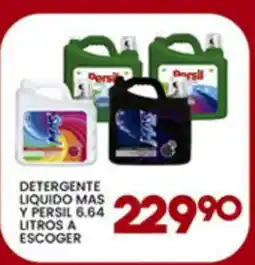 Alsuper Detergente liquido mas y persil oferta