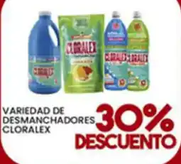 Alsuper Cloralex variedad de desmanchadores oferta