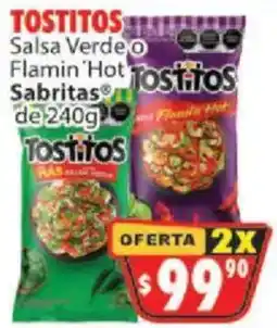 Casa Ley Tostitos Salsa Verde o Flamin' Hot Sabritas oferta