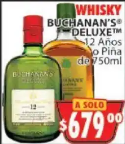 Casa Ley whisky buchanan's deluxe oferta