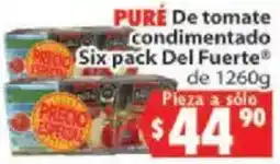 Casa Ley Del Fuerte Puré De tomate condimentado oferta