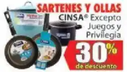 Casa Ley Cinsa Sartenes y Ollas oferta