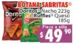 Casa Ley Botana Sabritas Doritos Nacho o Ruffles Queso oferta