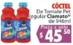 Casa Ley Cóctel De Tomate Pet regular Clamato oferta