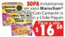 Casa Ley Maruchan sopa instantanea en vaso oferta
