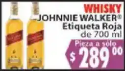 Casa Ley whisky johnnie walker etiqueta roja oferta