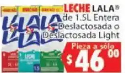 Casa Ley LALA Leche de 1.5L Entera o Deslactosada Light oferta