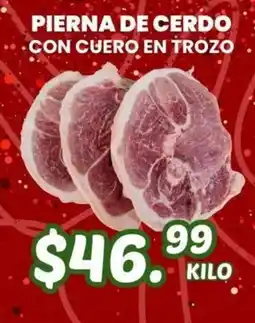 Guajardo pierna de cerdo con cuero en trozo oferta