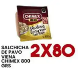 Alsuper chimex salchicha de pavo viena oferta