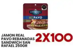 Alsuper San rafael jamon real pavo rebanadas sandwich oferta