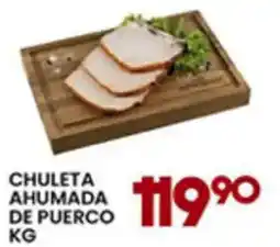 Alsuper chuleta ahumada de puerco oferta