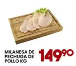 Alsuper milanesa de pechuga de pollo oferta