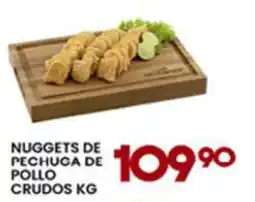 Alsuper nuggets de pechuga de pollo crudos kg oferta