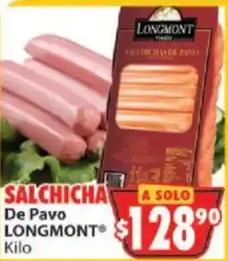 Casa Ley Longmont salchicha de pavo oferta