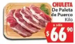 Casa Ley Chuleta De Paleta de Puerco oferta