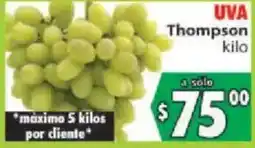 Casa Ley Uva Thompson oferta