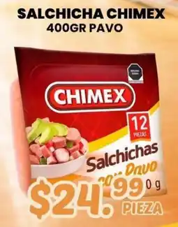 Guajardo Chimex Salchichas Pavo oferta