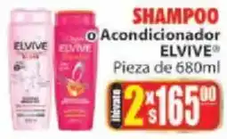 Casa Ley Elvive shampoo y acondicionador oferta