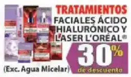 Casa Ley l'oréal tratamientos faciales ácido hialurónico y laser oferta