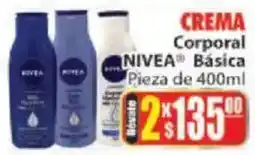Casa Ley NIVEA Crema Corporal Básica oferta
