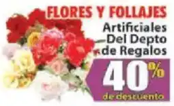 Casa Ley Flores y Follajes Artificiales Del Depto de Regalos oferta