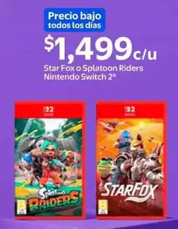 Walmart Star Fox o Splatoon Riders Nintendo Switch 2 oferta