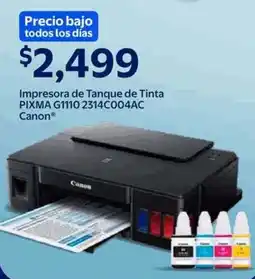 Walmart Canon Impresora de Tanque de Tinta PIXMA G1110 2314C004AC oferta