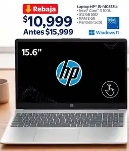Walmart Laptop HP 15-fd0333la oferta