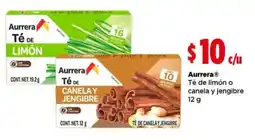 Bodega Aurrerá Aurrera Té de limón o canela y jengibre oferta