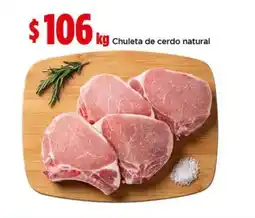 Bodega Aurrerá Chuleta de cerdo natural oferta