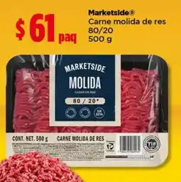 Bodega Aurrerá Marketside carne molida de res oferta