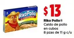 Bodega Aurrerá Riko Pollo Caldo de pollo en cubos oferta