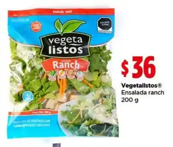 Vegetalistos ensalada ranch