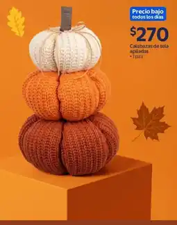 Walmart Calabazas de tela apiladas oferta