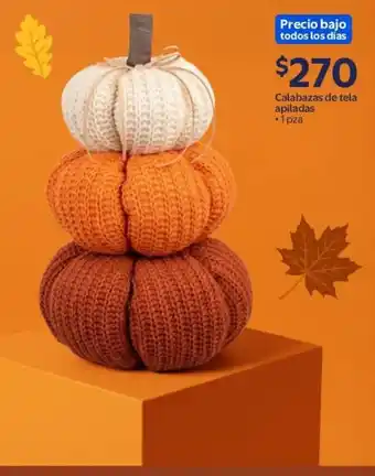 Calabazas de tela apiladas