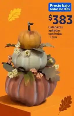 Walmart Calabazas apiladas con hojas oferta
