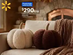 Walmart Calabazas decorativas afelpadas oferta