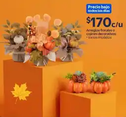 Walmart Arreglos florales o cojines decorativos oferta