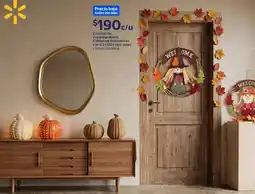 Walmart Coronas de Espantapájaros, Calabazas decorativas con luz LED o tipo ratán oferta