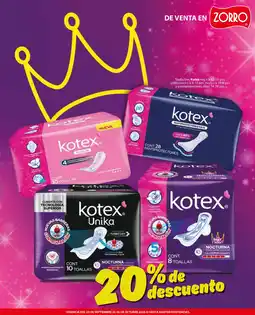 Zorro kotex oferta