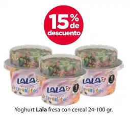 Zorro Lala yoghurt fresa con cereal oferta