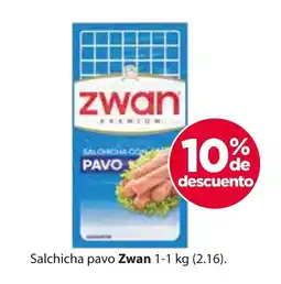 Zorro Zwan salchicha con pavo oferta