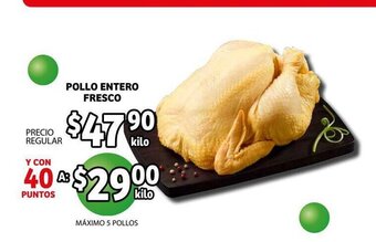 Soriana Híper Pollo Entero Fresco oferta
