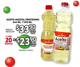 Soriana Híper Aceite Vegetal Precissimo 845 ml Y 870 ml oferta