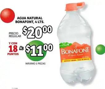 Soriana Híper Agua Natural Bonafont 4 Lts oferta