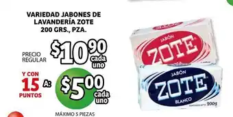 Variedad Jabones De Lavanderia Zote 200 grs pza